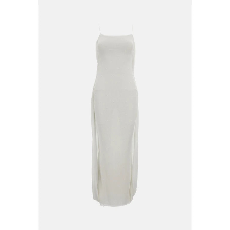 Jacquemus La Robe Maille Plumetis Long Dress