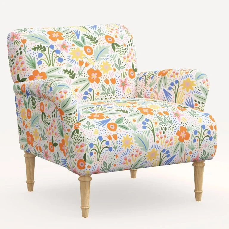 Bristol Multi Color Floral Accent Chair