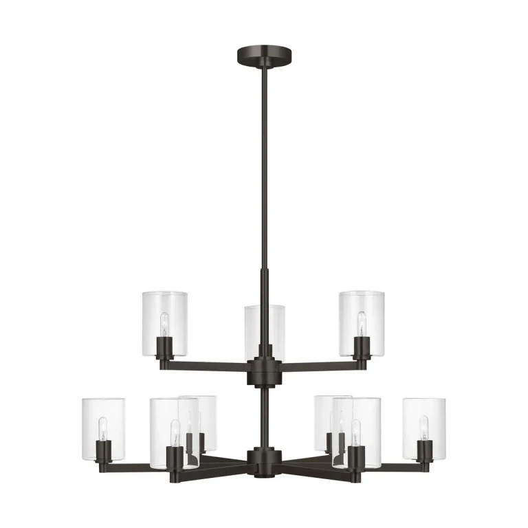 Midnight Black Chandelier from the Fullton Collection