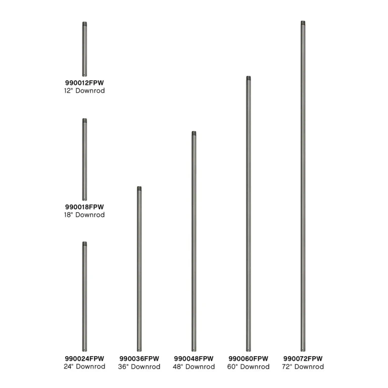 48" Downrod in Pewter