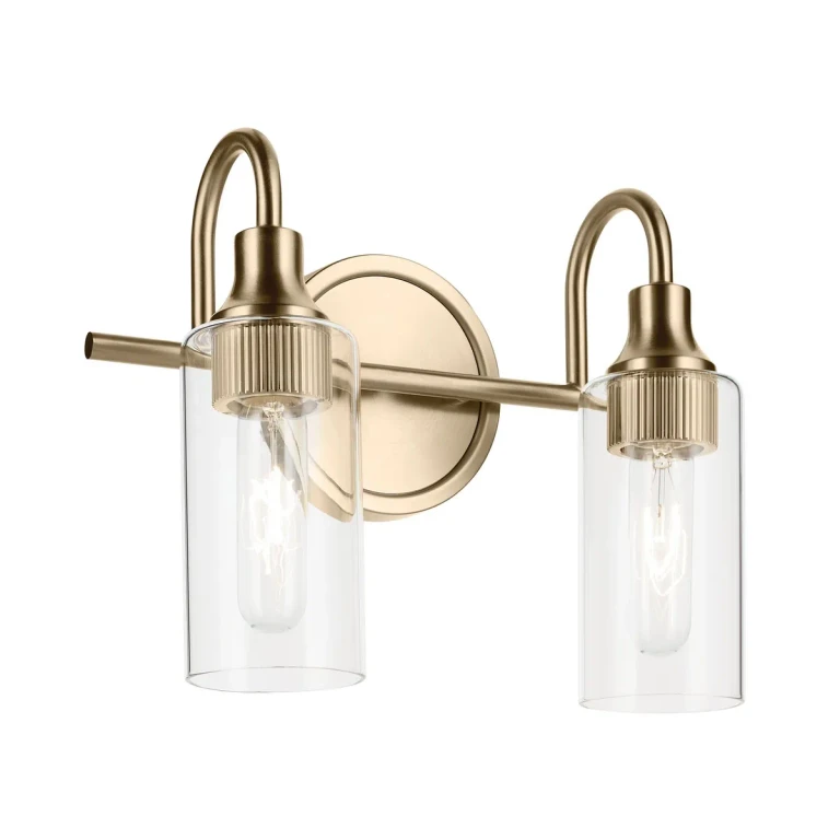 Champagne Bronze Bathroom Vanity Light from the Kavi Collection