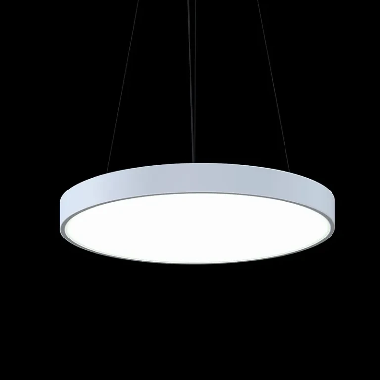 Satin White LED Pendant from the Pi Collection