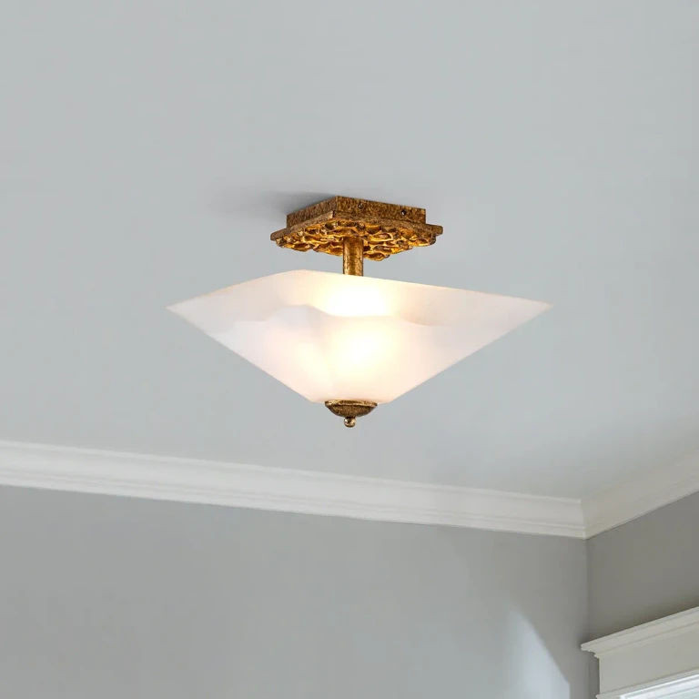 Gold Leaf Flush Mount from the Star Collection