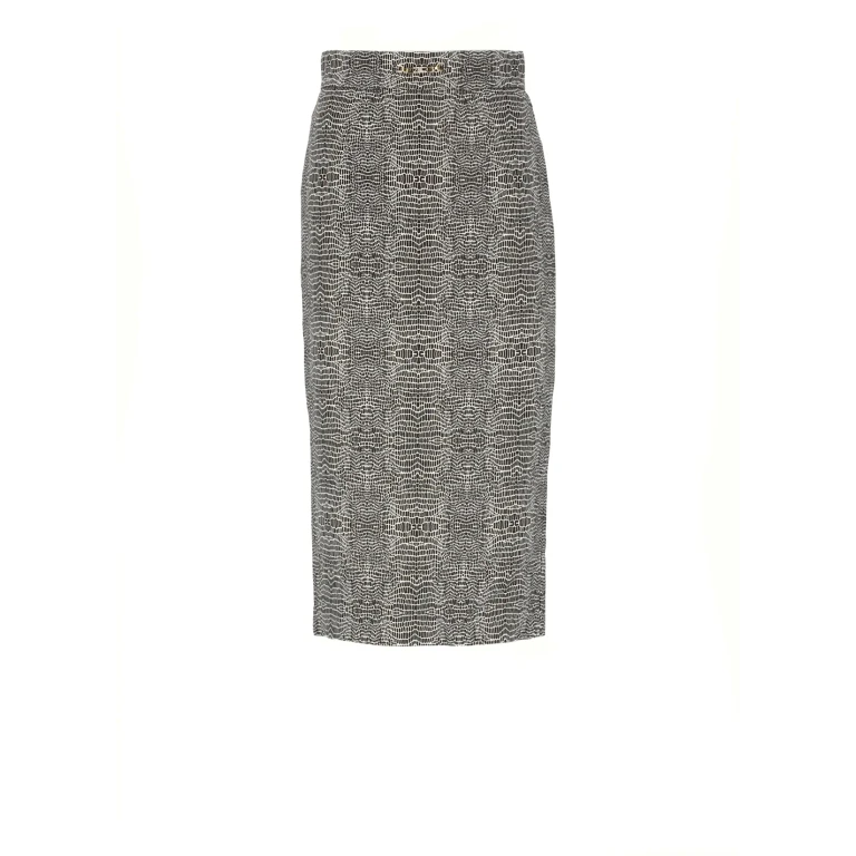 Elisabetta Franchi Jupe Midi - Noir