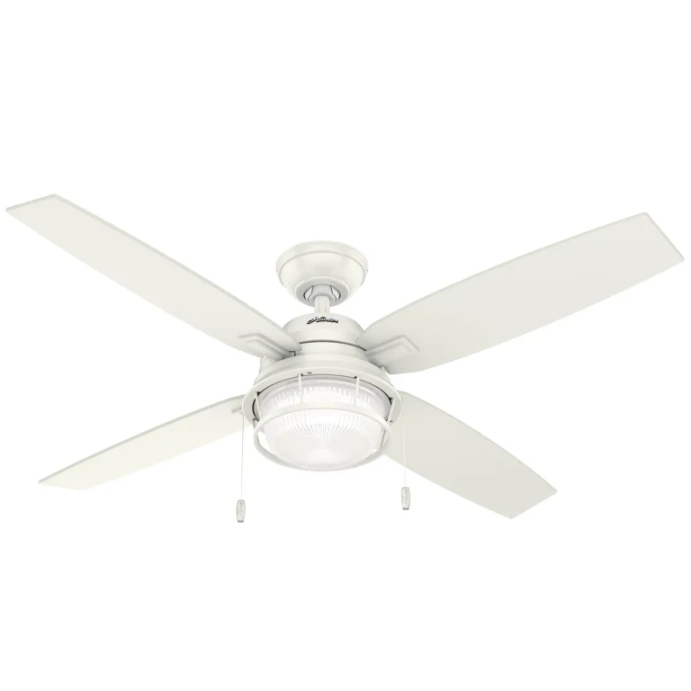 Hunter Ocala 2-Light 52" Indoor/Outdoor Ceiling Fan in Fresh White