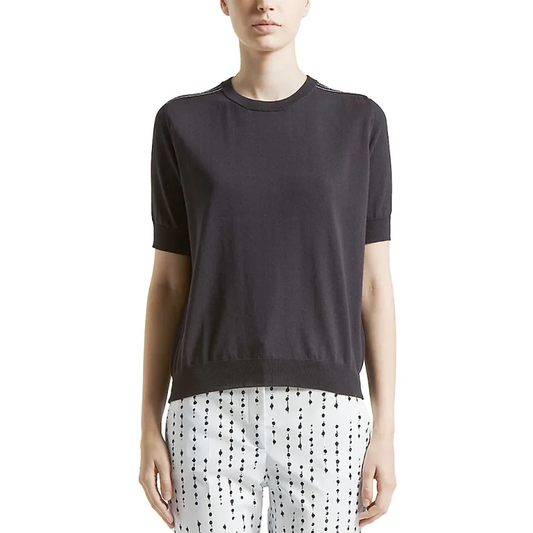 Peserico Knitted Short Sleeve Crewneck Sweater