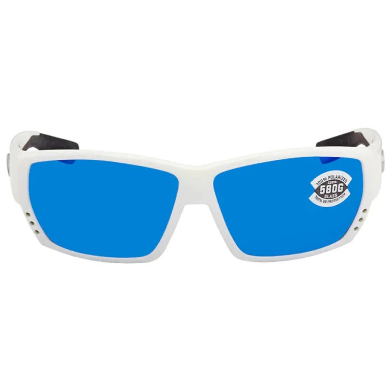 Costa Del Mar TUNA ALLEY Blue Mirror Polarized Glass Mens Sunglasses TA 25 OBMGLP 62