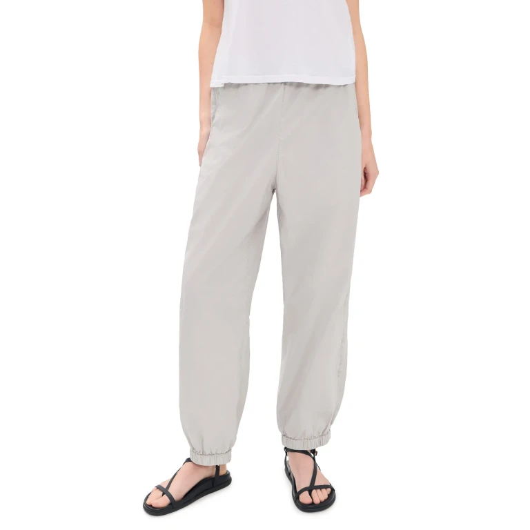 James Perse Stretch Poplin Parachute Pants Salt 0