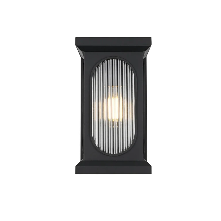 Black Outdoor Wall Sconce from the Sevyn Collection