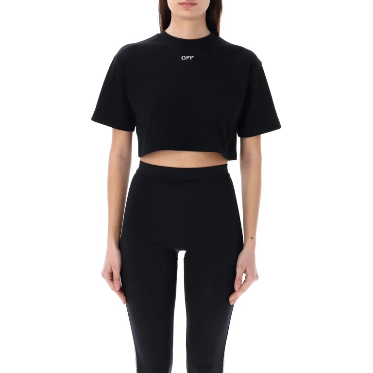 OFF-WHITE T-Shirt Woman color Black (OWAA081C99JER0041001)