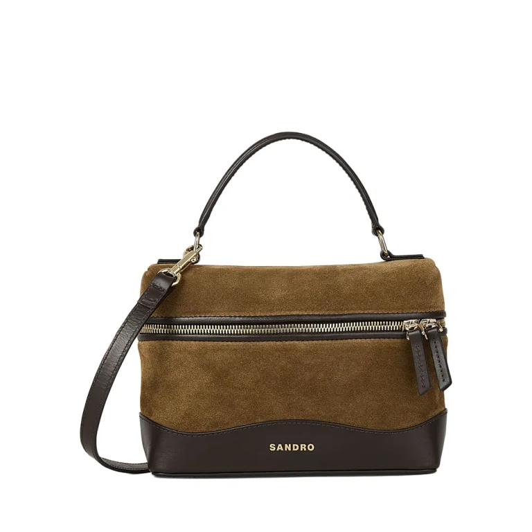 Sandro Tangoso Suede Vanity Case Crossbody