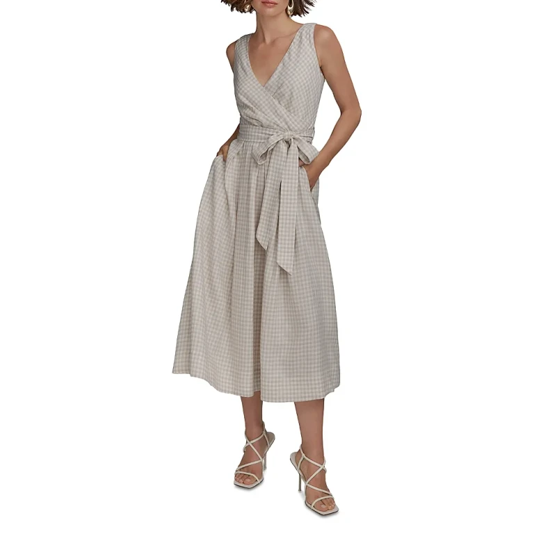 Donna Karan Faux Wrap Dress