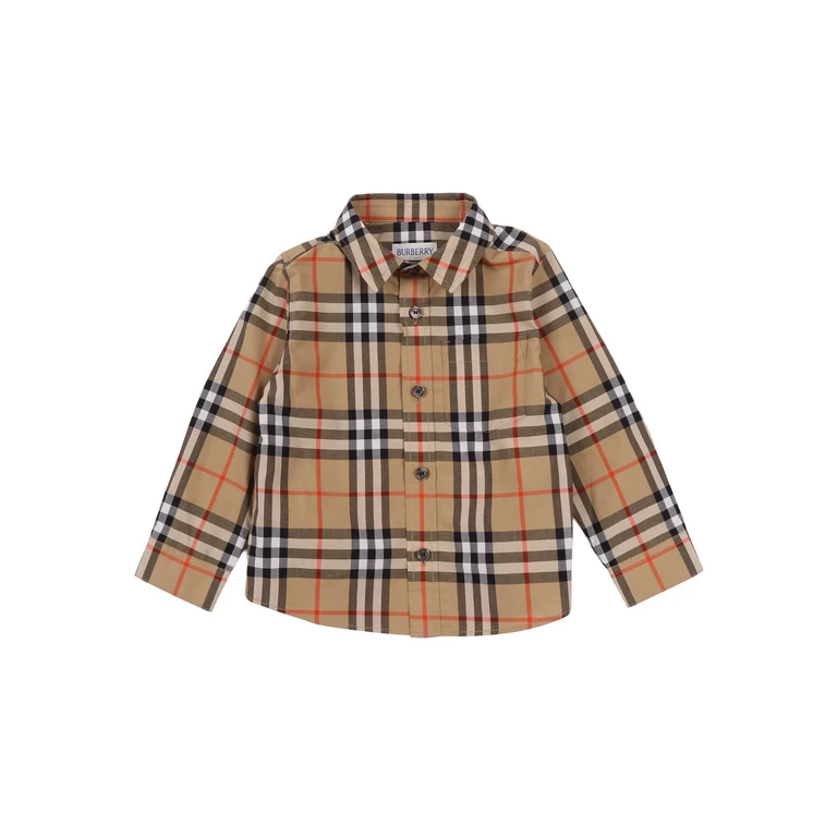 Burberry INF BOY SHIRTS Beige Cotton