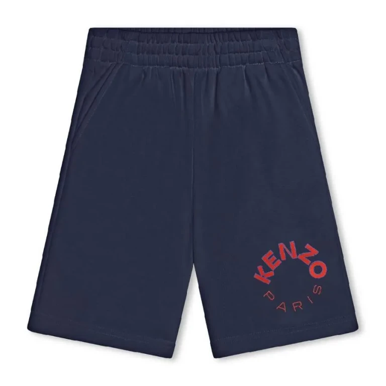 Kenzo Boys Logo-Print Cotton Shorts