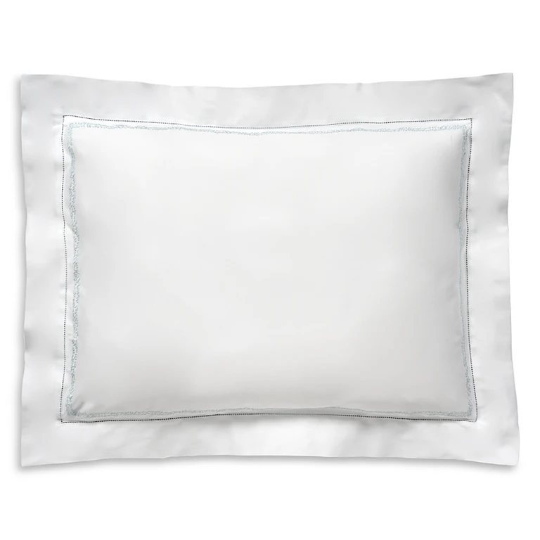 Dea Luxury Linens Trattegio Embroidered Standard Pillow Sham