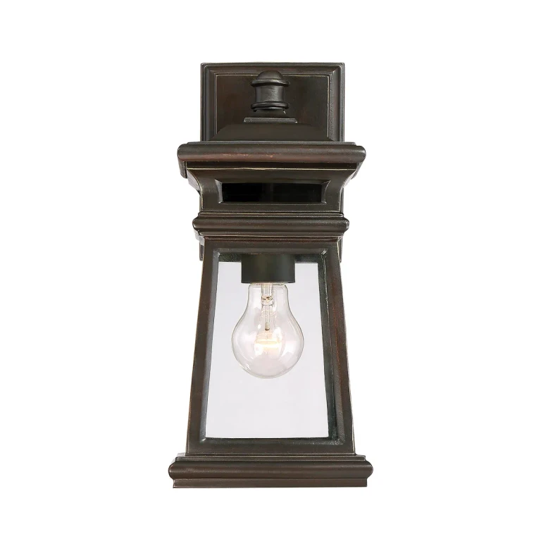 Savoy House Taylor Outdoor Wall Lantern in English Bronze w/ Gold - 5-240-213