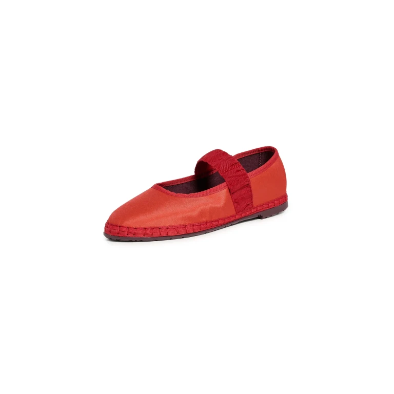 Flabelus Mafalda Ruffle Flats Red 40