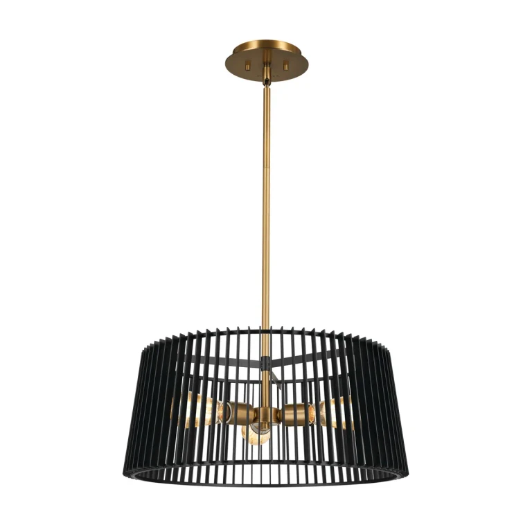Linara 3-Light Transitional Ceiling Light in Black