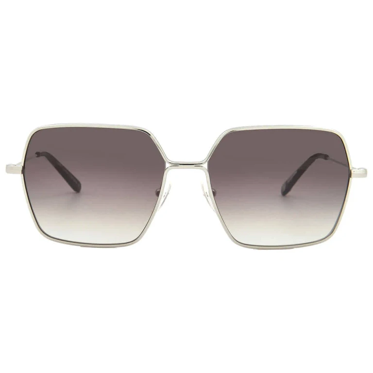 Garrett Leight MEADOW SUN Waning Moon Gradient Square Ladies Sunglasses 4067 SV-BAR/WMNG 56