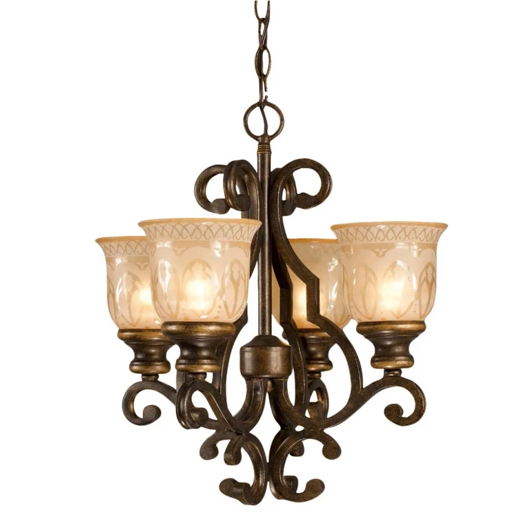 Norwalk Mini Chandelier in Bronze Umber