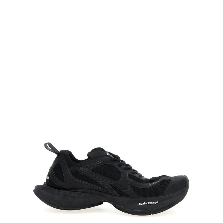 Balenciaga Black Polyester Athletic Sneakers - Men