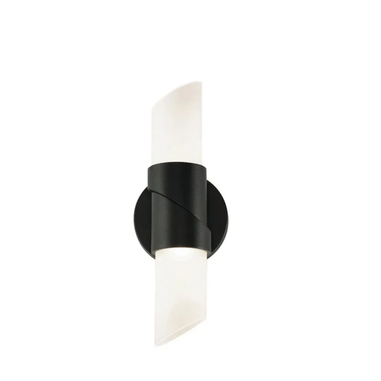 Black LED Wall Sconce from the Slice Collection