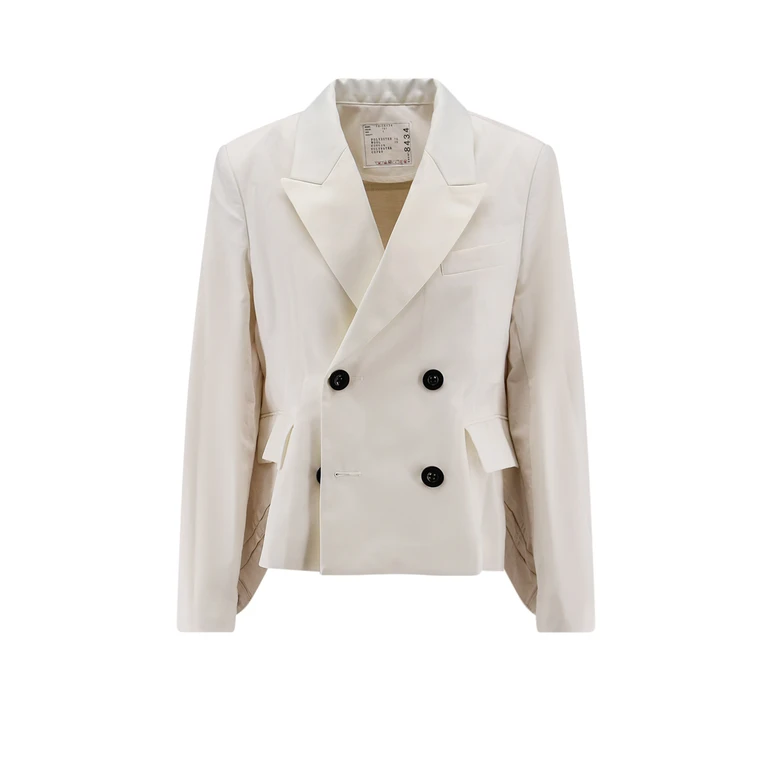 Sacai Clothing Beige Poliestere Cotone - Women