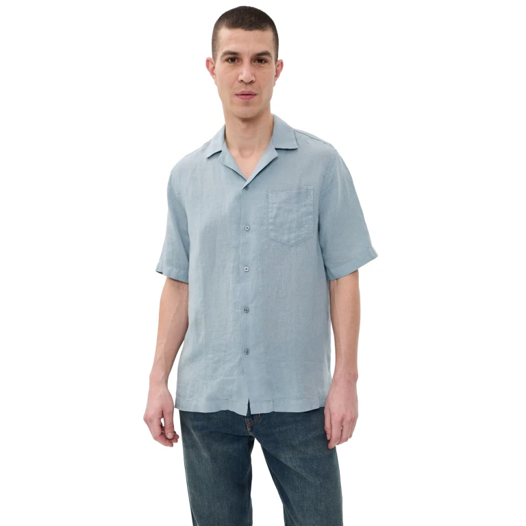 Frescobol Carioca Angelo Linen Shirt Sand Dune XXL