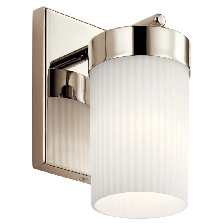 Ciona 9" Wall Sconce in Polished Nickel