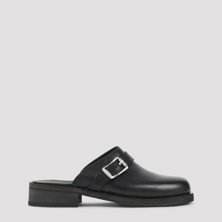 Camion Leather Mule With Buckle