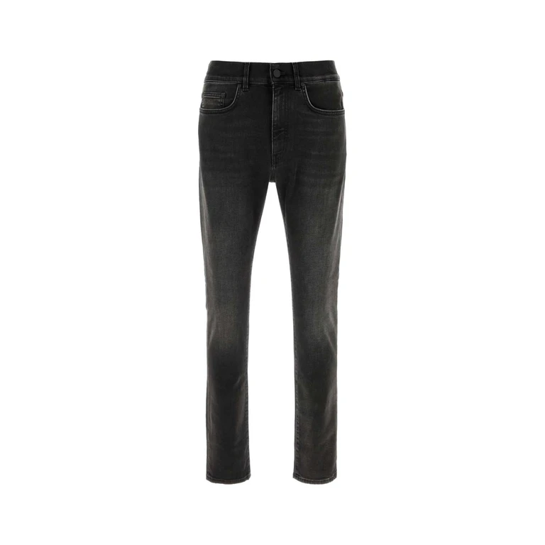 Pt Torino Black Stretch Denim Jeans Mn39 Exterior: Cotton Elastane - Men