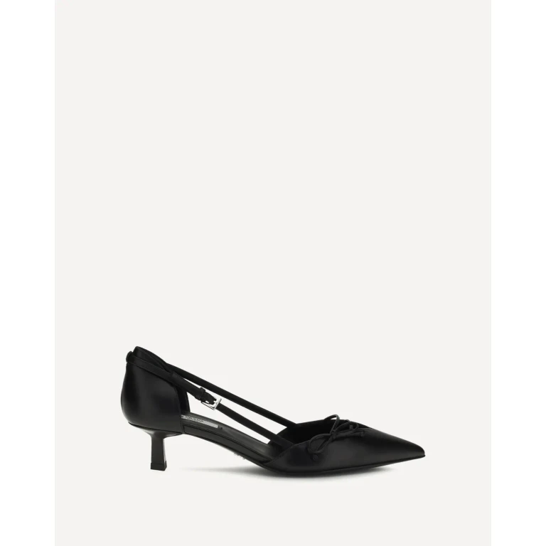 PRADA Side-cut sapatos de salto de couro Feminino 41