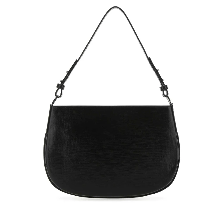 Black Leather Issa Handbag