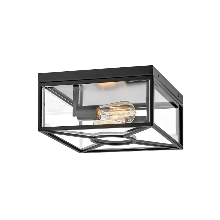 Black LED Flush Mount from the Brixton Collection