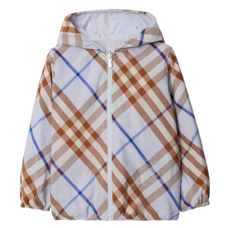 Burberry Kids Check Reversible Hooded Jacket
