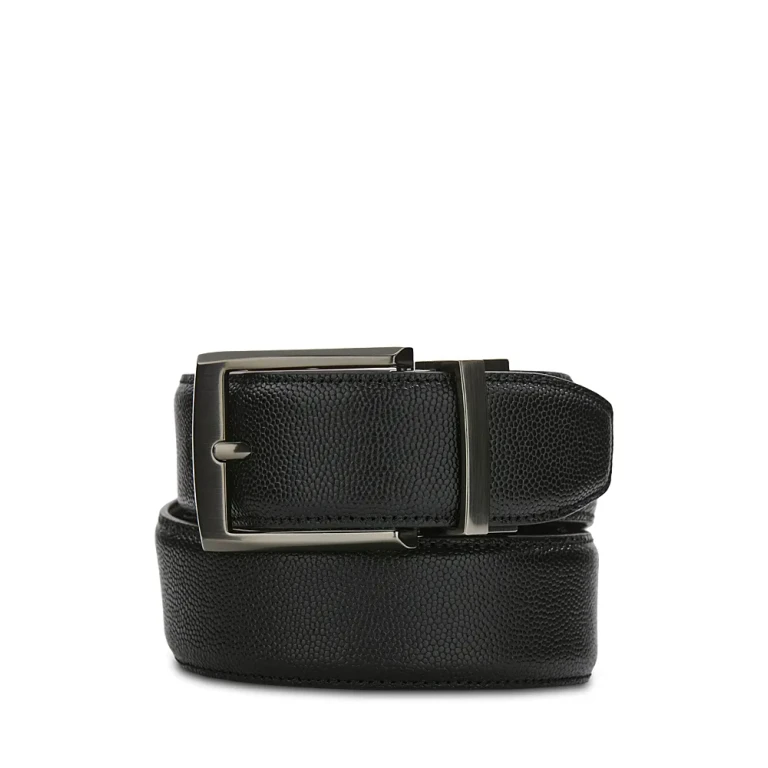 Lizard Effect Reversible Leather Belt - Exclusive
