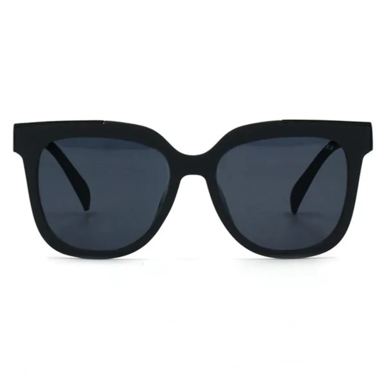 Coco - Sustainable Black Frame Black Lens Wayfarer Sunglasses