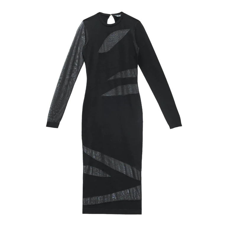 Just Cavalli Robe Au Genou - Noir