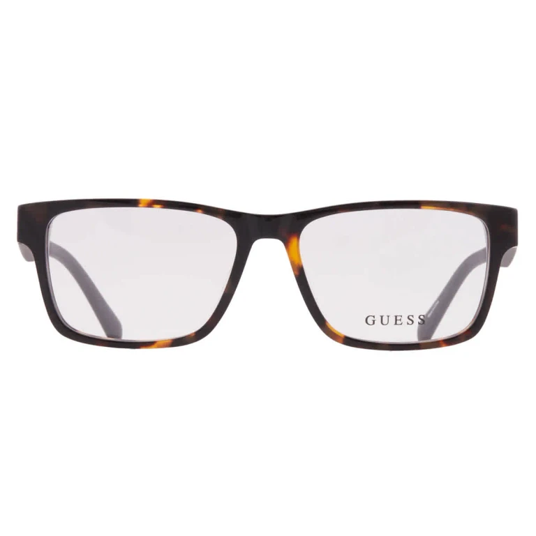 Guess Demo Rectangular Mens Eyeglasses GU50018 052 52