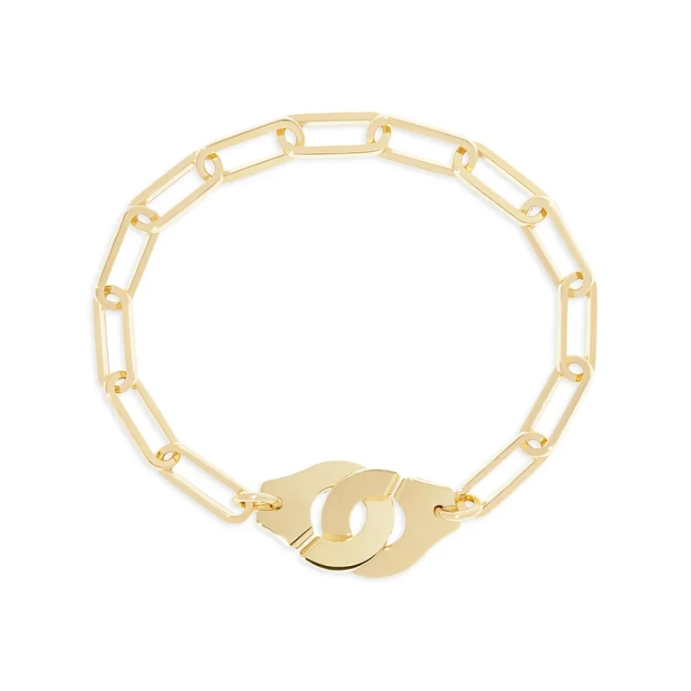 Dinh Van 18K Yellow Gold Menottes Dinh Van Handcuff Chain Link Bracelet