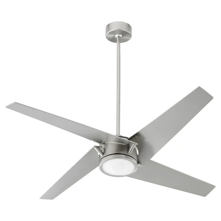 Satin Nickel 54"Ceiling Fan from the Axis Collection