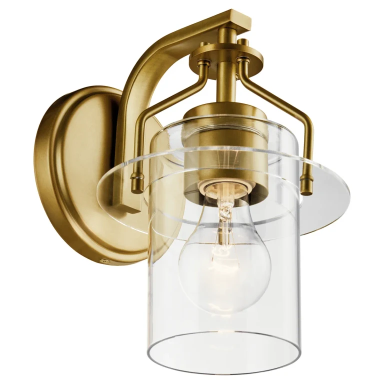 Everett 9" Wall Sconce in Brushed Brass