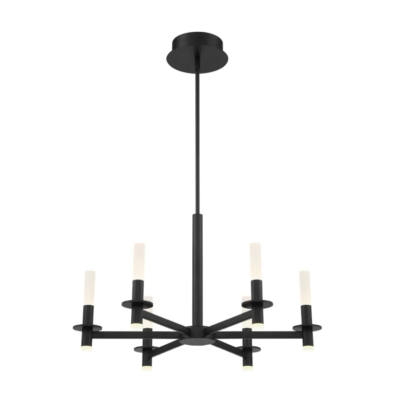 Matte Black LED Chandelier from the Torna Collection