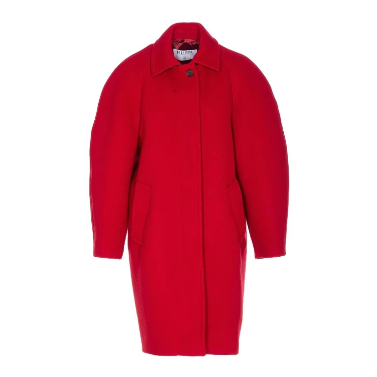 Filippa K Manteau Au Genou - Rouge