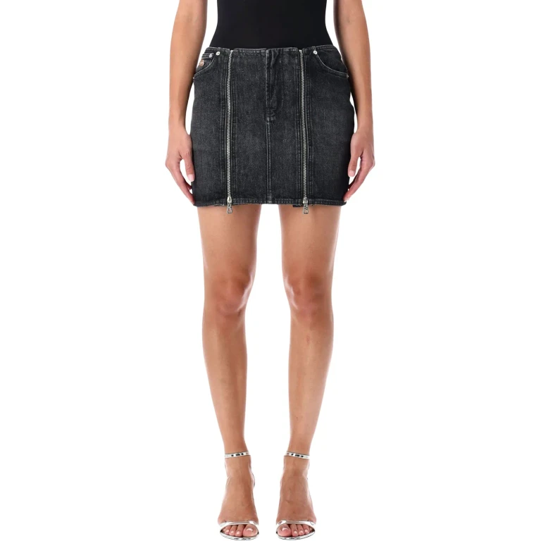 Jean Paul Gaultier Jupe Midi - Gris