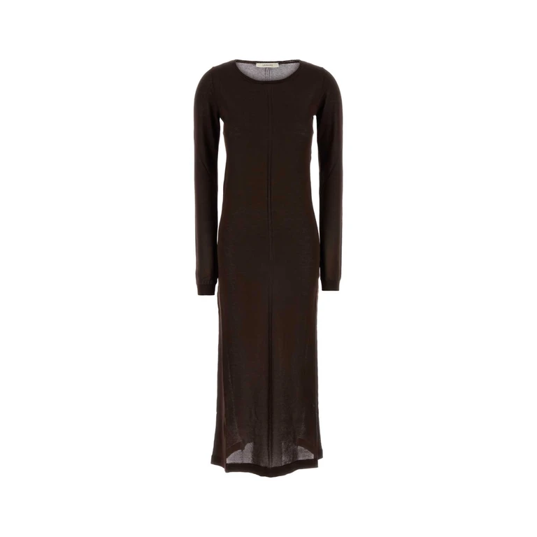 Lemaire Chocolate Knit Dress Fig Exterior: Viscose Nylon Abiti - Women