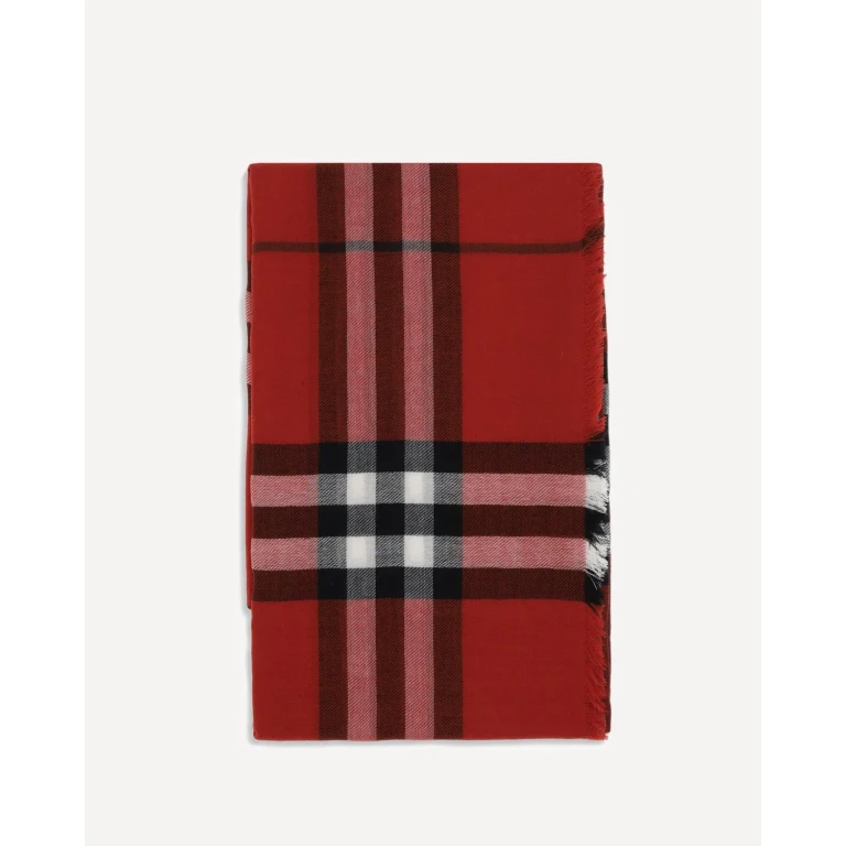 Sciarpa larga in lana a quadri Burberry