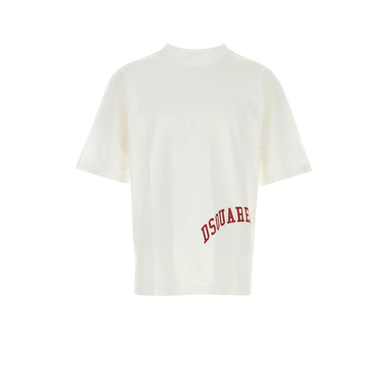 Dsquared2 White Cotton T-shirt