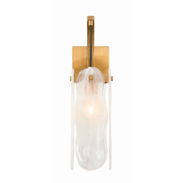 Satin Brass Wall Sconce from the Angela Collection
