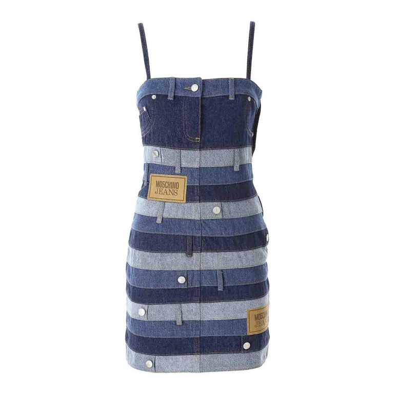 Moschino Jeans Maxi Robe - Bleu